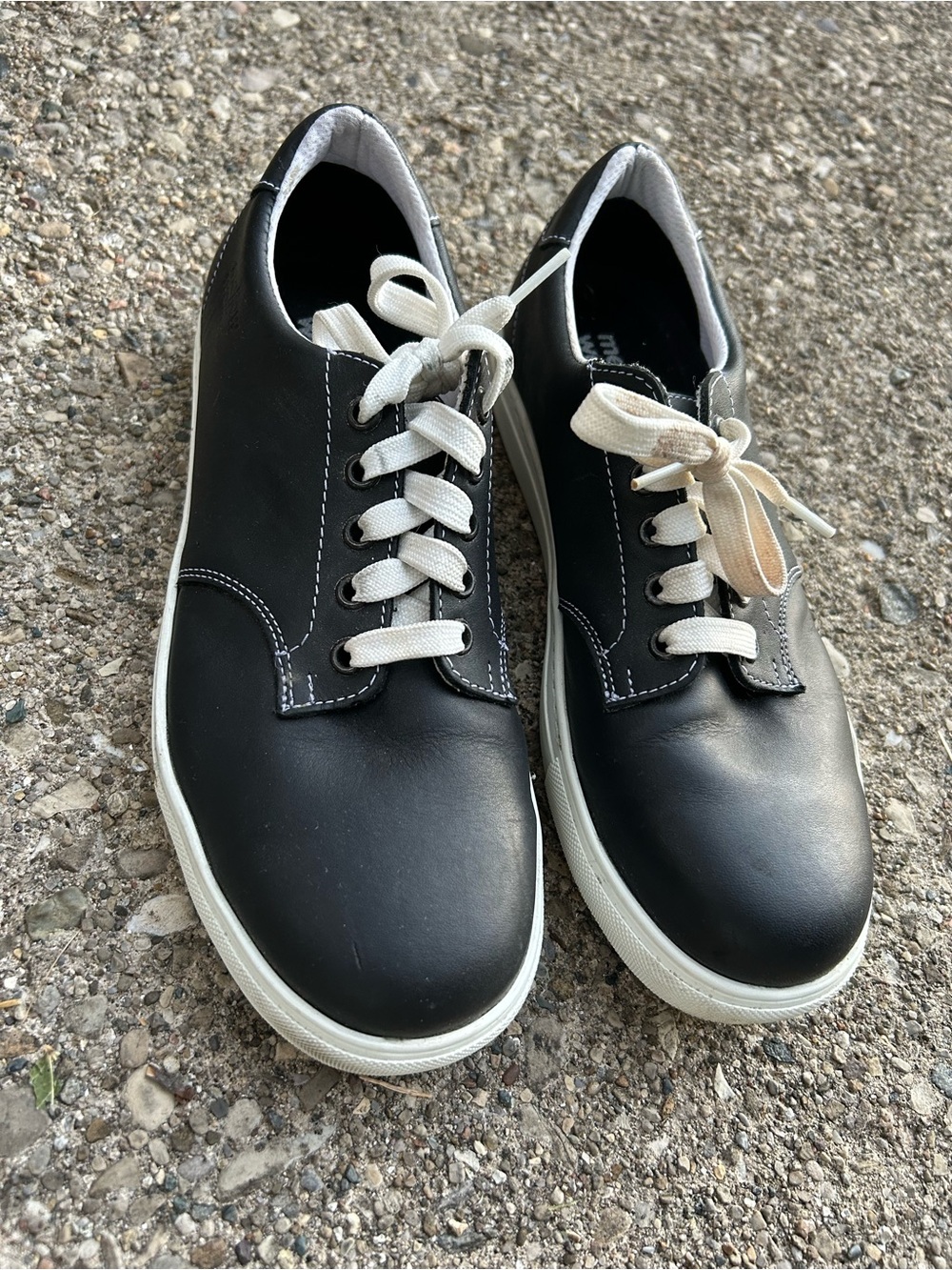Mellow Walk Women's Lace-Up Jessica Steel Toe Casual Work Shoes Black 8
